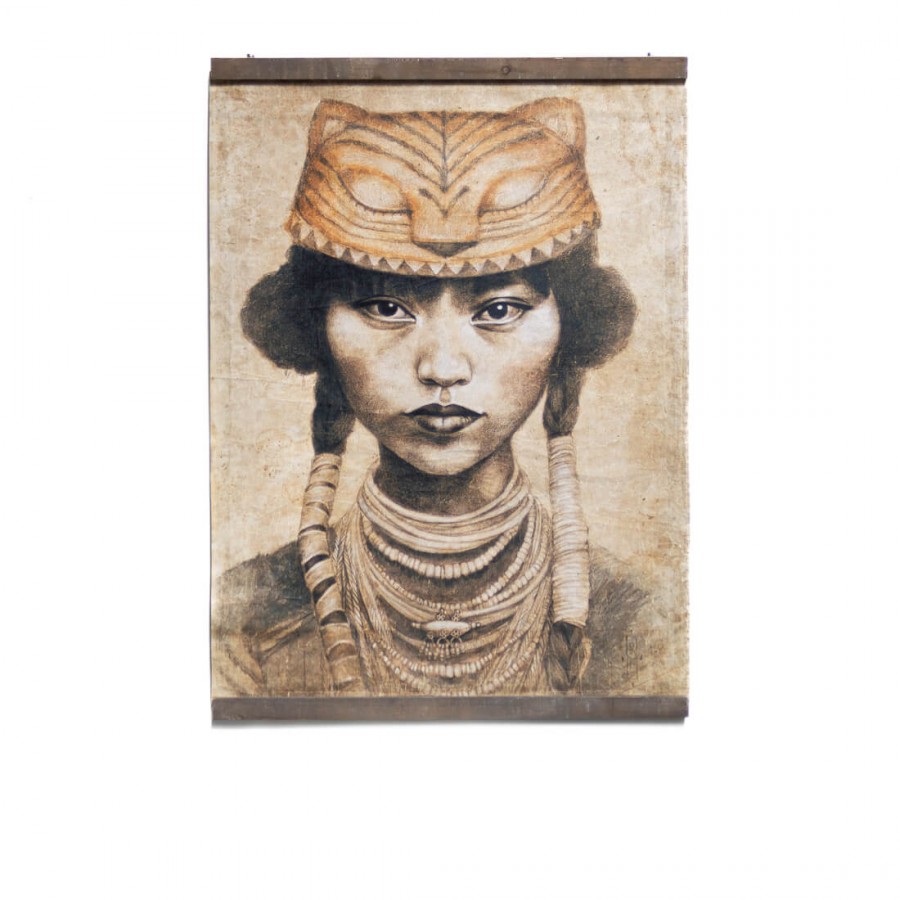 LE MASQUE TIGRE (90x120cm)